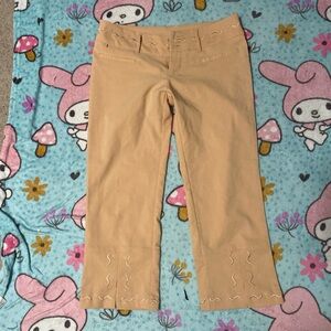 Women's Tan Cropped Pants